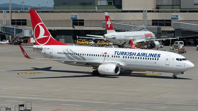 TC-JHK:Boeing 737-800:Turkish Airlines
